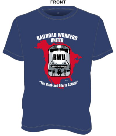 RWU T-shirt NAVY - Logo on front