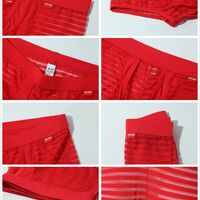 Wholesale Mens Sexy Underwear Mesh Gauze Striped Low-rise Translucent Boxer Briefs MJ2101 - Thumbnail 8
