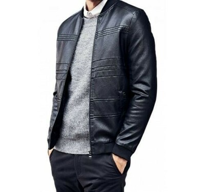 Men's Black Jacket Leather Genuine Lambskin Biker Designer Jacket For Men