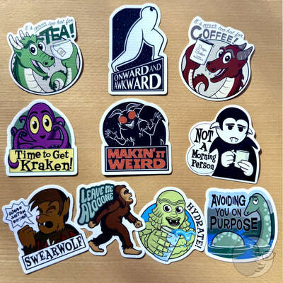 Inner monsters and cryptids stickers - Thumbnail 4