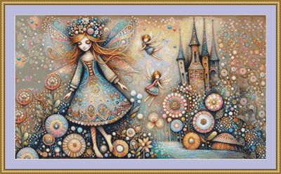 Whimsical Fairies Cross Stitch Pattern