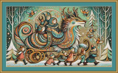 Whimsical Creature Cross Stitch Pattern