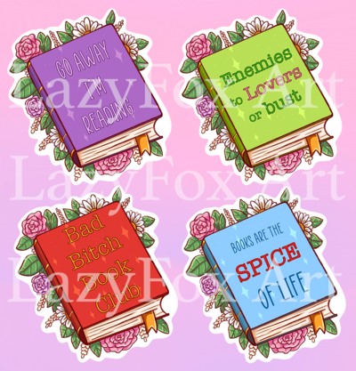 Book lovers stickers Series 3