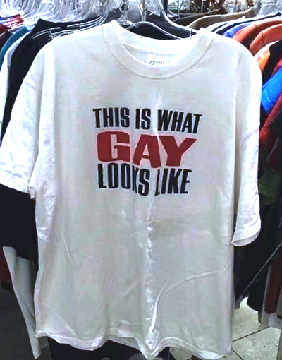 Free Shipping-THIS IS WHAT GAYS LOOKS LIKE TEE