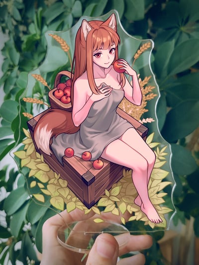 Holo Spice and wolf standee