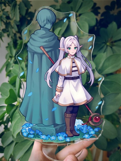 Frieren and Himmel standee