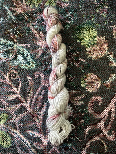 Bloodless Hand Dyed Fingering Weight Sparkle Sock Yarn