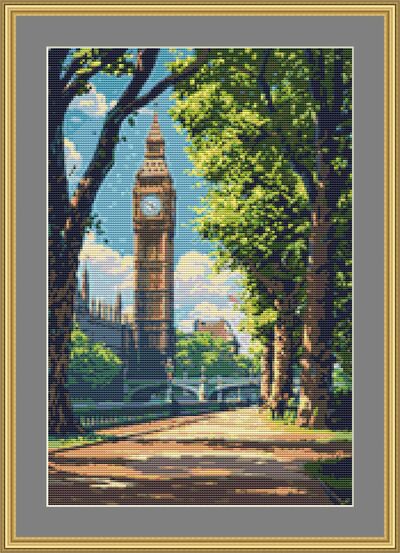 The Embankment Cross Stitch Pattern