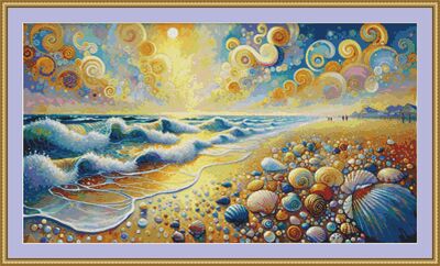 Sea Shells Cross Stitch Pattern