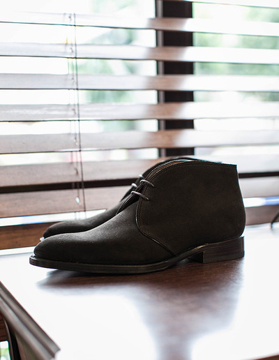 Black Decent Attention Color Chukka Lace Up Hand Made Boot For Mens 7-14 US