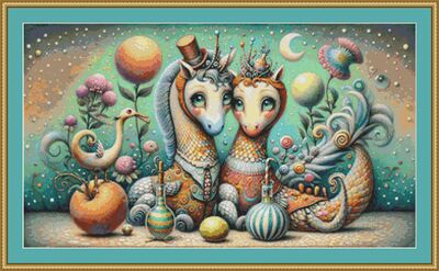 Mythical Creatures Cross Stitch Pattern