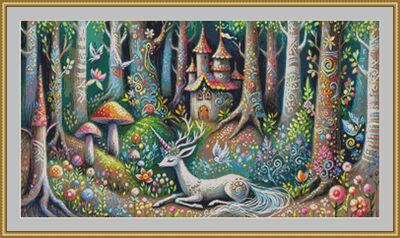 Magical Forest Cross Stitch Pattern