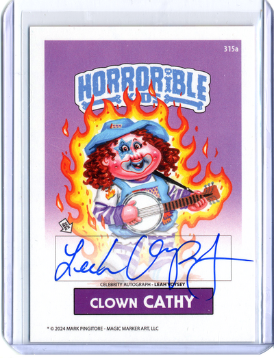 Horrorible Kids LEAH VOYSEY - CELEBRITY AUTO Card