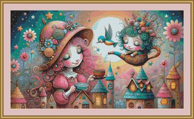 Cup Of Tea Cross Stitch Pattern