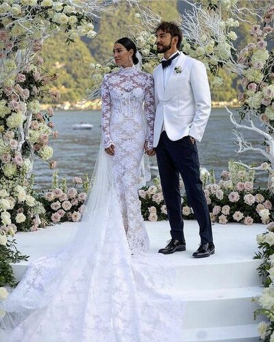 Luxury Mermaid Lace Wedding Dress Bridal Gowns