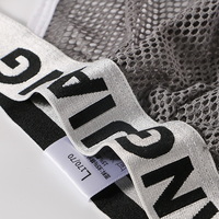 3PK Wangjiang Men's sexy underwear lingerie mesh holes sheer quick-dry briefs underpants 5022SJ - Thumbnail 8