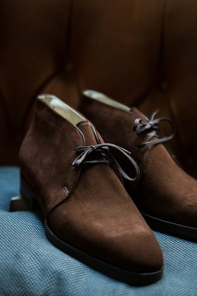 Best Design Handmade Brown Chukka Lace Up Boot