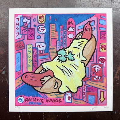 Tokyo Raclette Hot Dog