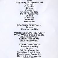 PJ HARVEY PERFORMANCES AND INTERVIEWS DVD - Thumbnail 1