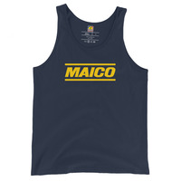 MAICO Gold Bars Logo Men's Moto Tank Top - Thumbnail 4