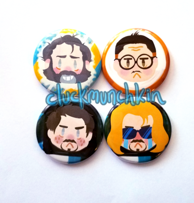 Disco Elysium 1.5 Inch Pin Buttons