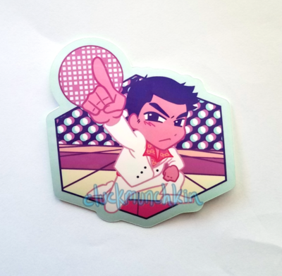 Kiryu Kazuma Disco Sticker - Like a Dragon (Ryu Ga Gotoku 0 RGG)