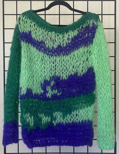 FAUX MOHAIR SWEATER (MEDIUM) VEGAN