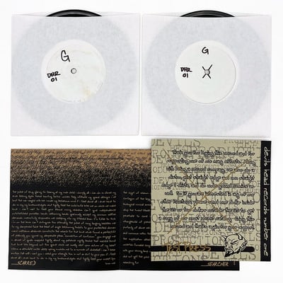 DHR01 "TEST PRESS" SET - GANDIVA SELF TITLED 7"