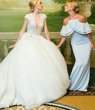 Light Blue Mother Dresses Simple Wedding Guest Mother Of the Bride /Groom Formal Dress