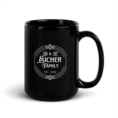 Eicher 15oz Black Glossy Mug