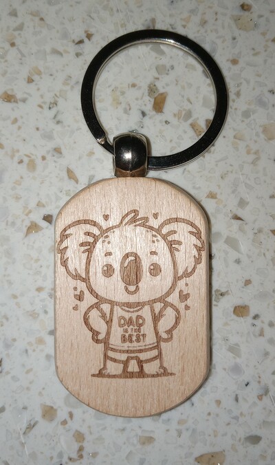 #247 Koala dad keyring