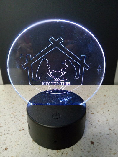 #260 LED night light - Joy to the World