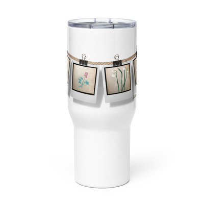 Cleo Harper Florals Travel mug with a handle