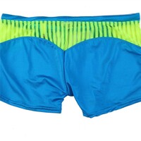 2PK Mixed-color Summer Men's Mesh Block Beach Board Swimsuit Swimwear Swimming Boxer Shorts Clearance Sale 1014PJ - Thumbnail 7