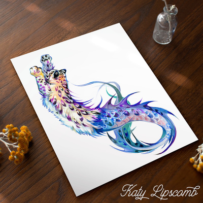 Sea Snow Leopard - Print