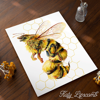 Honey Bee Dragon - Print