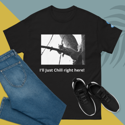 The Chillin' Squirrel Jersey Kool t-shirt