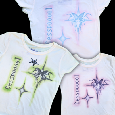 Butterfly Airbush baby tee