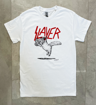 "Slayer Cat" T-Shirt (white)