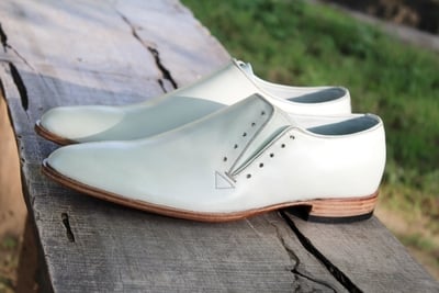 Crafted Leather Classic and Unique Peach Color Leather Oxford Lace up Dress Shoes For Men