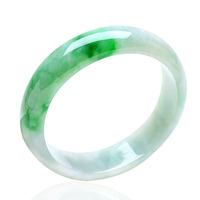 Natural Jade Bracelet Ice Grade A Genuine Jade Fine Strip Round Strip Glass Grade Noble Consort Bracelet Imperial Green Glass Grade Jade - Thumbnail 13