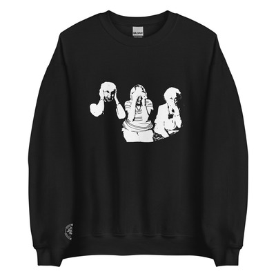 Monkeys in white Unisex Sweatshirt