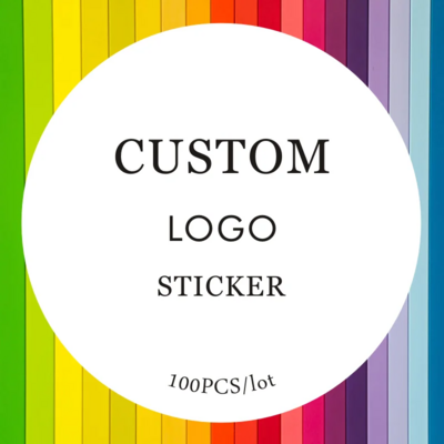 100 Pieces of Custom Stickers and Custom Logos - Round 5cm