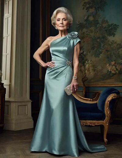 Elegant Blue Mother Of The Bride/Groom Dresses