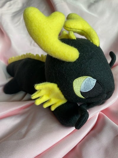 Black/Yellow Eastern Dragon Plushie