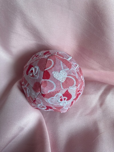 Pink Hearts D20 Cat Toy