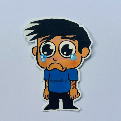 Sad HeyChris Sticker (FOB)