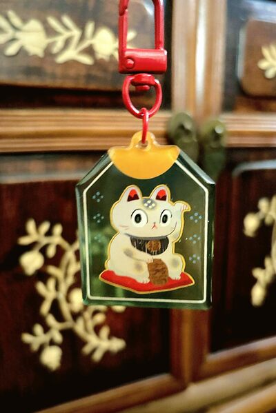 Odd Lucky Cat charm