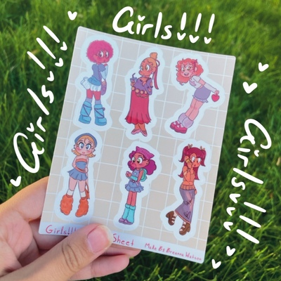Girls Sticker Sheet