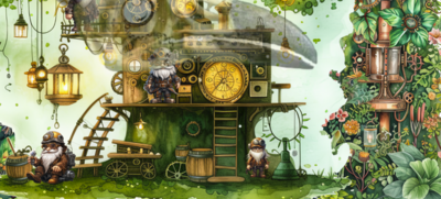 Airship Gnome Traveler's Inn